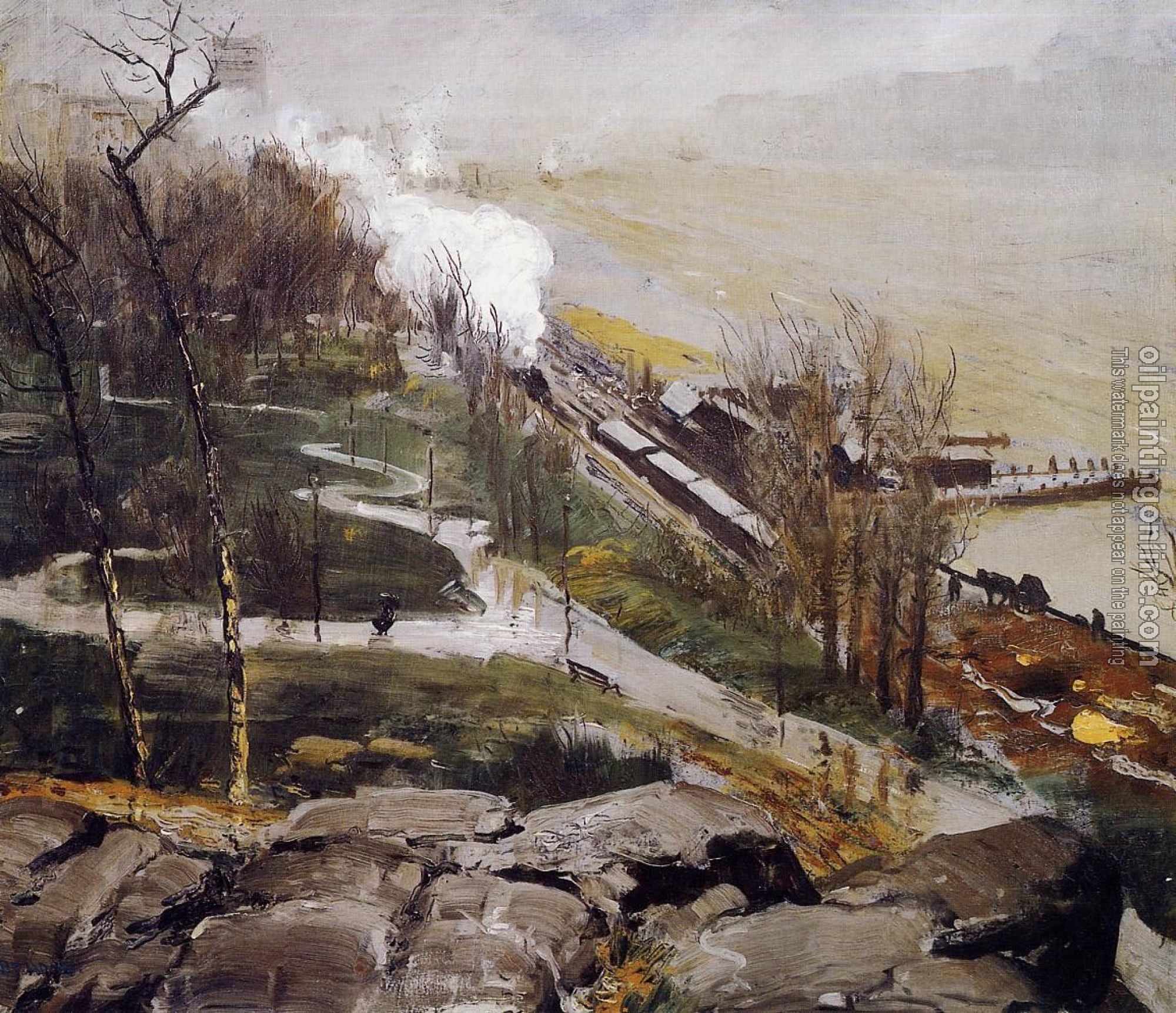 Bellows, George - Rain on the River